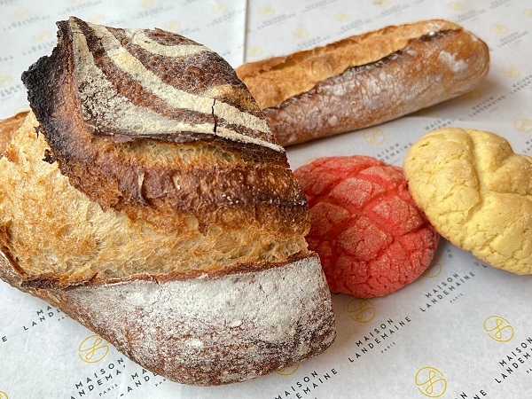 北海道産希少小麦使用のパン ド ムール香ばしい表面