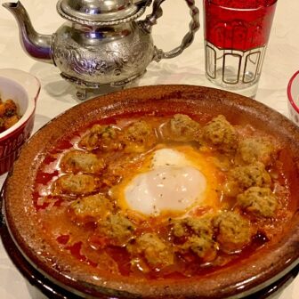 ミートボールタジンとミントティー